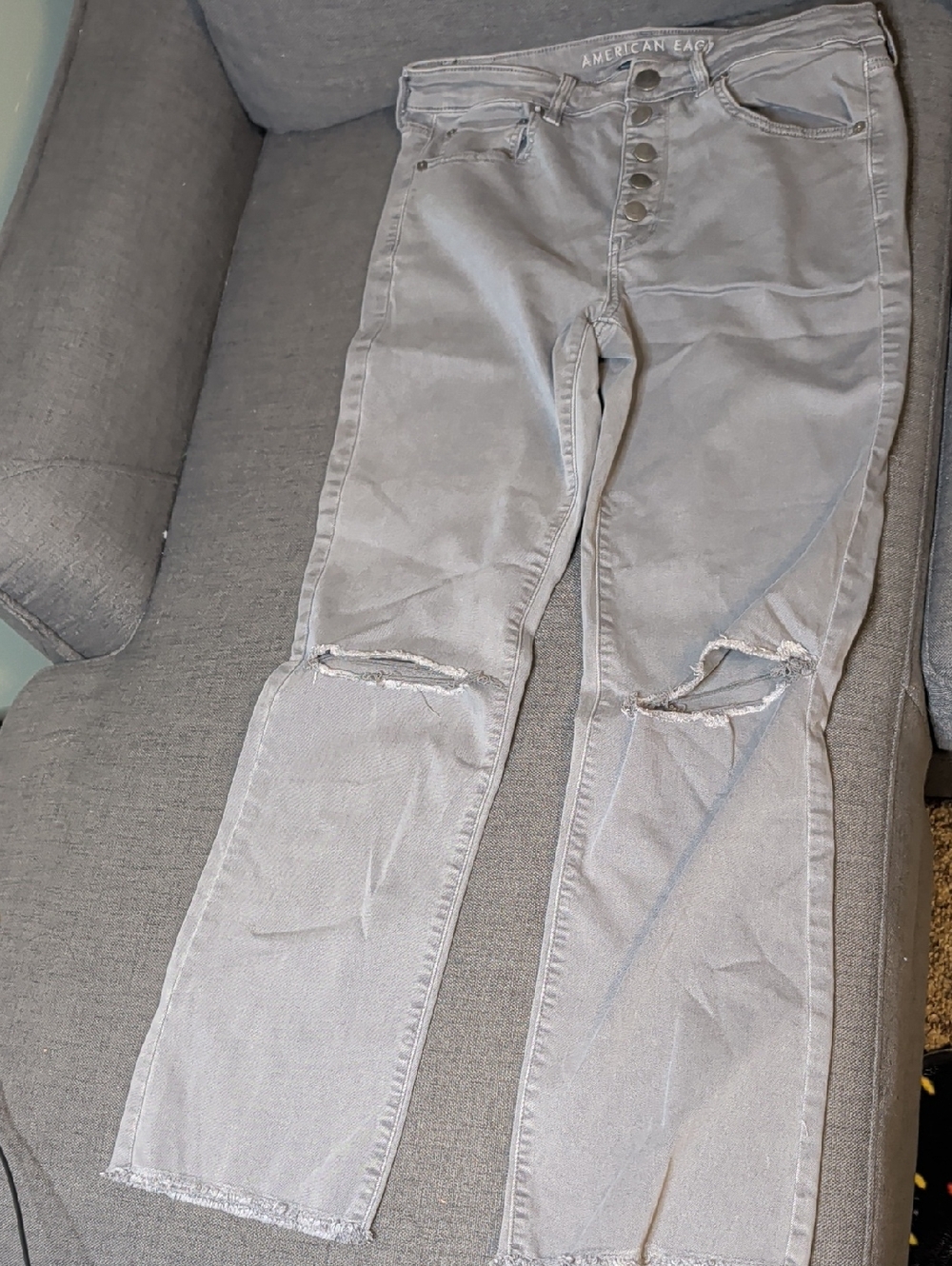 American Eagle Straight Gray Jean